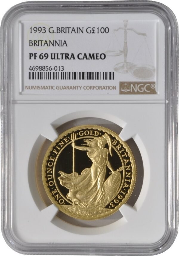 1993 Proof Gold Britannia 1oz Coin NGC PF69