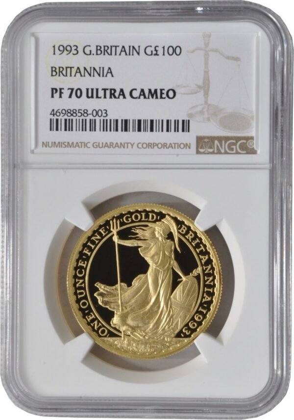 1993 Proof 1oz Gold Britannia Coin NGC PF70