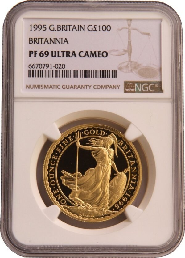 1995 1oz Proof Gold Britannia Coin NGC PF69