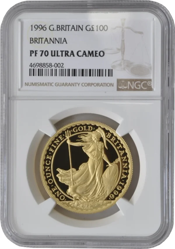 1996 1oz Proof Gold Britannia Coin NGC PF70
