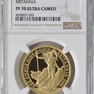 2000 Proof 1oz Gold Britannia Coin NGC PF70