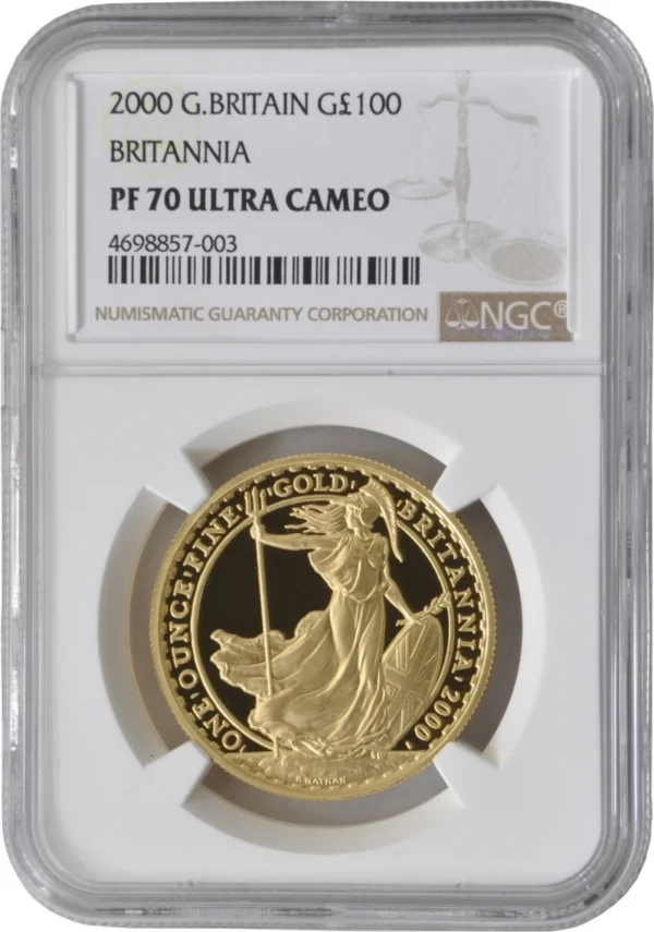 2000 Proof 1oz Gold Britannia Coin NGC PF70