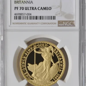 2002 Proof Gold Britannia 1oz Coin NGC PF70