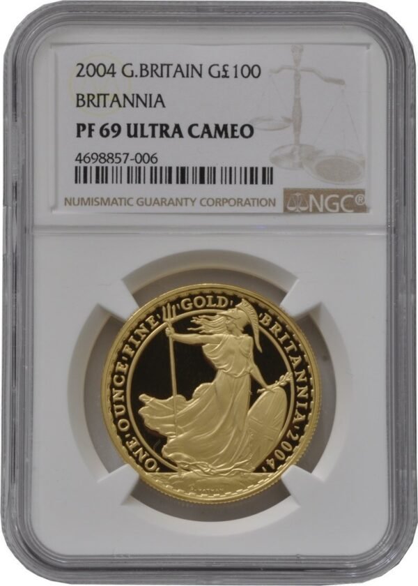 2004 Proof 1oz Gold Britannia Coin NGC PF69