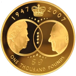 1 Kilo Diamond Wedding Anniversary Gold Proof Coin Boxed 2007