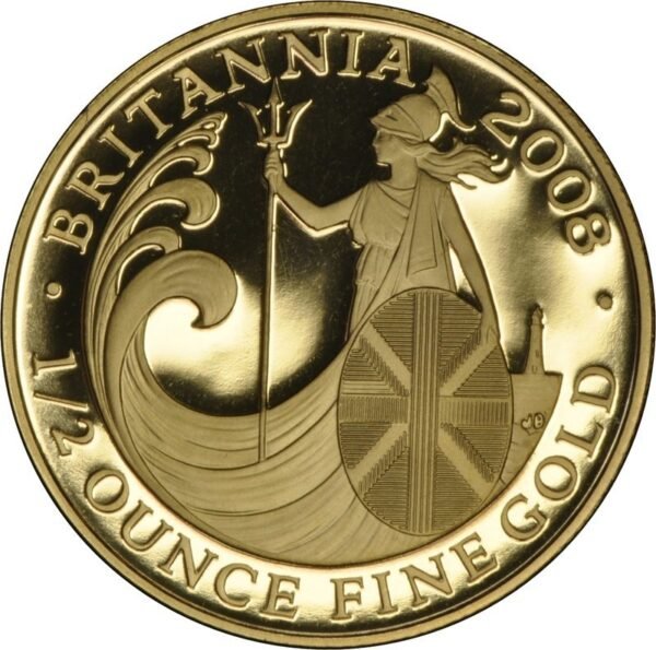 2008 Proof 1/2 oz Gold Britannia Coin