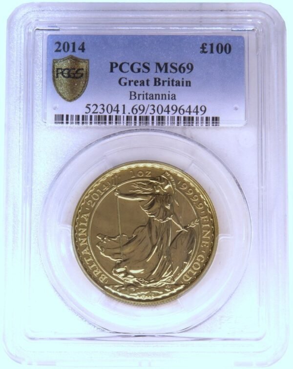 2014 Gold Britannia Coin 1oz PCGS MS69