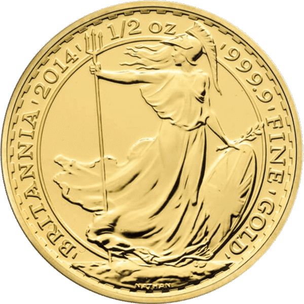 2014 Proof 1/2 oz Gold Britannia Coin