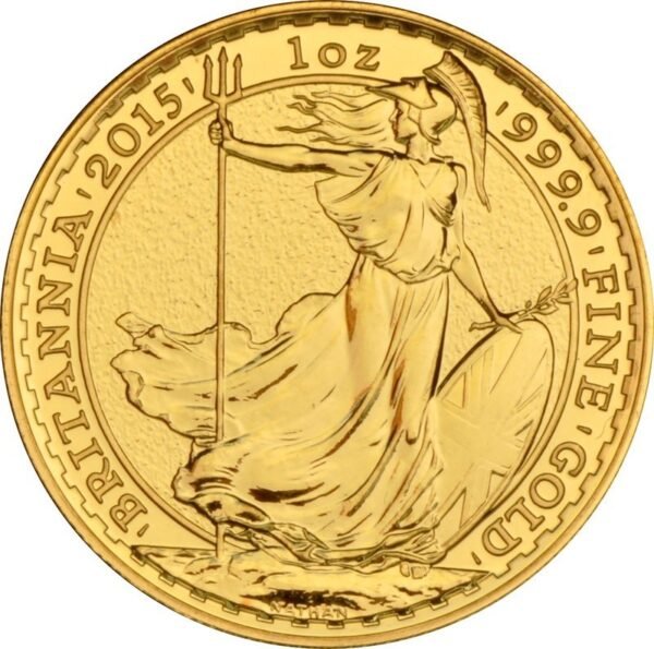 2015 1oz Gold Britannia Coin Uniface Obverse Mint Error NGC MS66