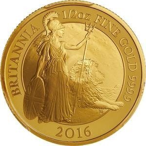 2016 Proof 1/2 oz Gold Britannia Coin