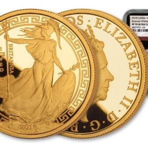 2018 1oz Gold Britannia Oriental Border Coin PCGS MS70