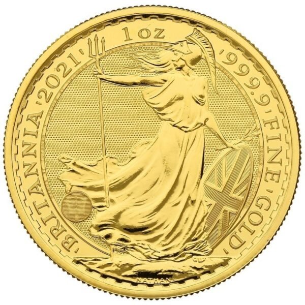 2021 1oz Gold Britannia Coin Uniface Obverse Mint Error NGC MS69