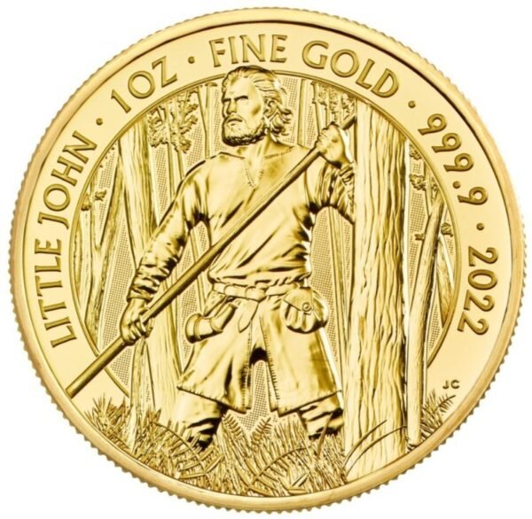 2022 1oz Little John Gold Coin Myths & Legends