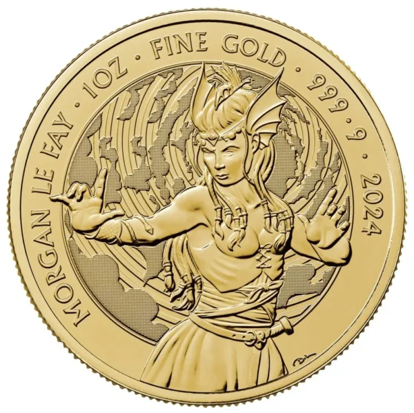 2024 1oz Morgan Le Fay Gold Coin Myths & Legends