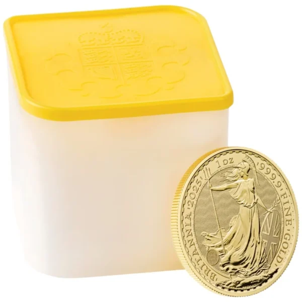 2025 1 oz Britannia 10 Gold Coins Tube